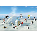Magnetic pinboard Penguin Iceparty 60x40 cm incl. 8 magnets