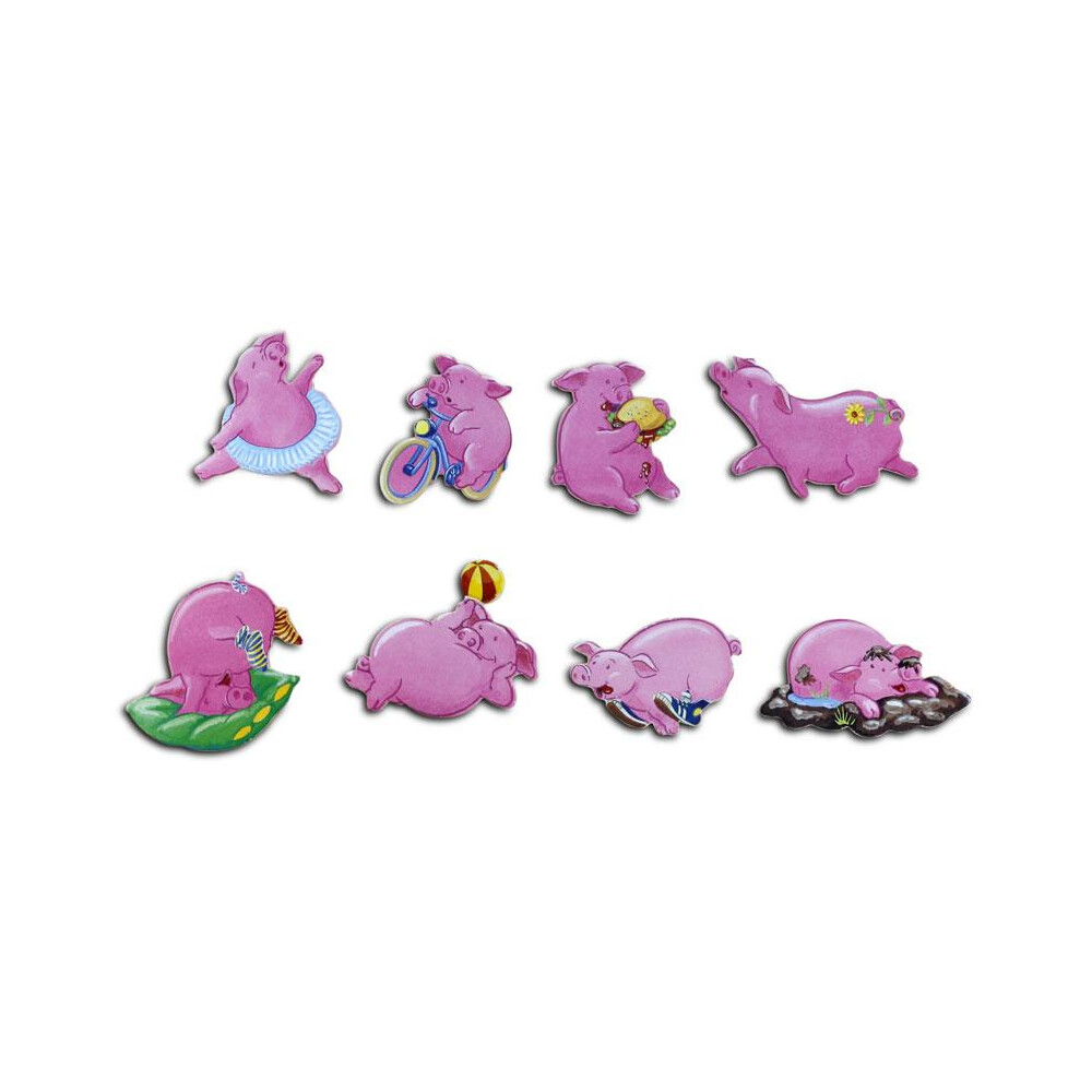Pinboard Magnets Piggiess Set with 8 pcs.