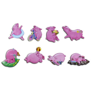 Pinboard Magnets "Piggiess" Set with 8 pcs.