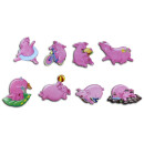 Pinboard Magnets "Piggiess" Set with 8 pcs.