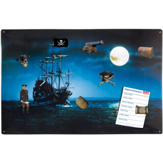 Magnetic pinboard Ghost Ship 60x40 cm incl. 8 magnets