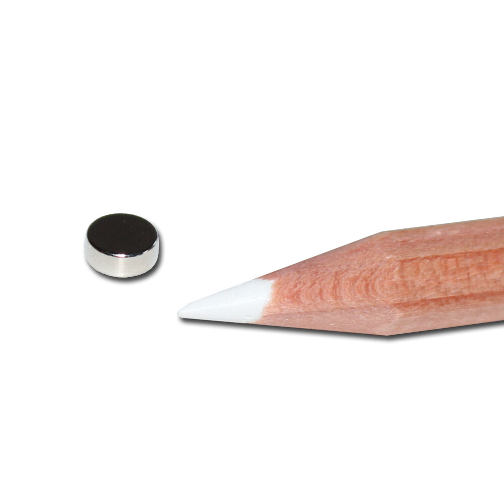 50x Neodym-Magnete 5x2 Mm – N35, Rund, 3-fach Beschichtet, Super Haftkraft 0,55 Kg