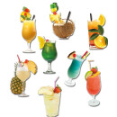 Pinboard Magnets "Caribic Cocktails" Set with 8...