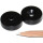 Neodymium magnets Ø25xØ5,5x7 with counterbore North black Epoxy - pull force 14 kg -