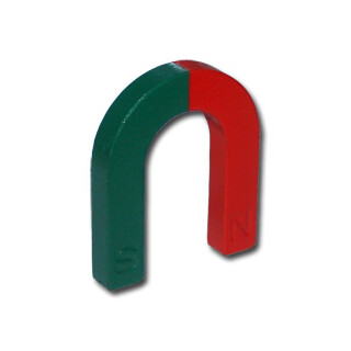 U-Shape magnet Ferrite red / blue - 61 x 52 x 9 mm