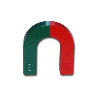 U-Shape magnet Ferrite red / green - 48 x 42 x 8 mm