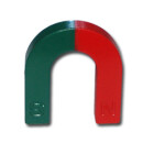 U-Shape magnet Ferrite red / green - 48 x 42 x 8 mm