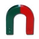 U-Shape magnet Ferrite red / green - 67 x 54 x 12 mm