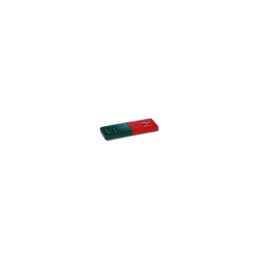 Block magnet Ferrite red / green - 50 x 16 x 4 mm