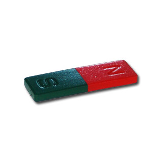 Block magnet Ferrite red / green - 50 x 16 x 4 mm