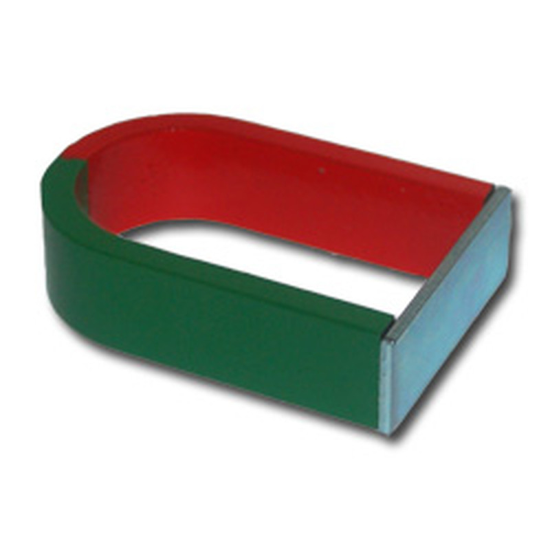 U-Shape magnet AlNiCo red / green - 80 x 53 x 21 mm
