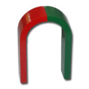 U-Shape magnet AlNiCo red / green - 80 x 53 x 21 mm