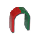 U-Shape magnet AlNiCo red / green - 25 x 20 x 10 mm