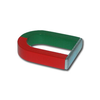 U-Shape magnet AlNiCo red / green - 50 x 40 x 10 mm