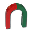 U-Shape magnet AlNiCo red / green - 50 x 40 x 10 mm