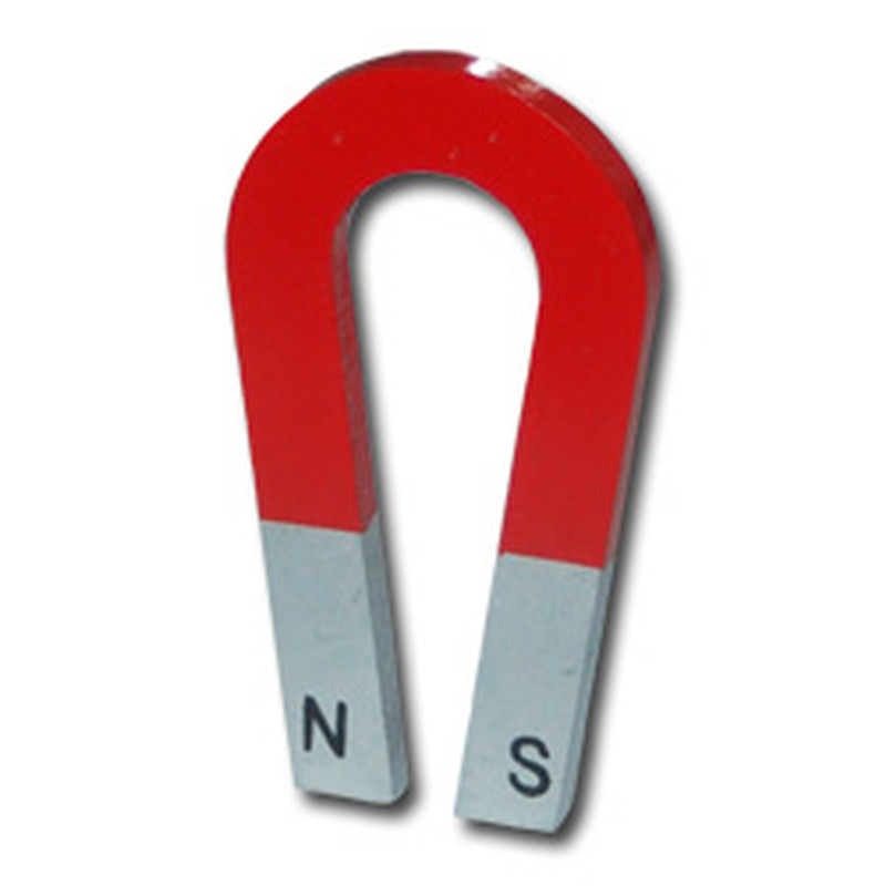 zylindrisch AlNiCo rot lackiert Hufeisenmagnet hält bis 6,6kg bis Ø 31,8mm 