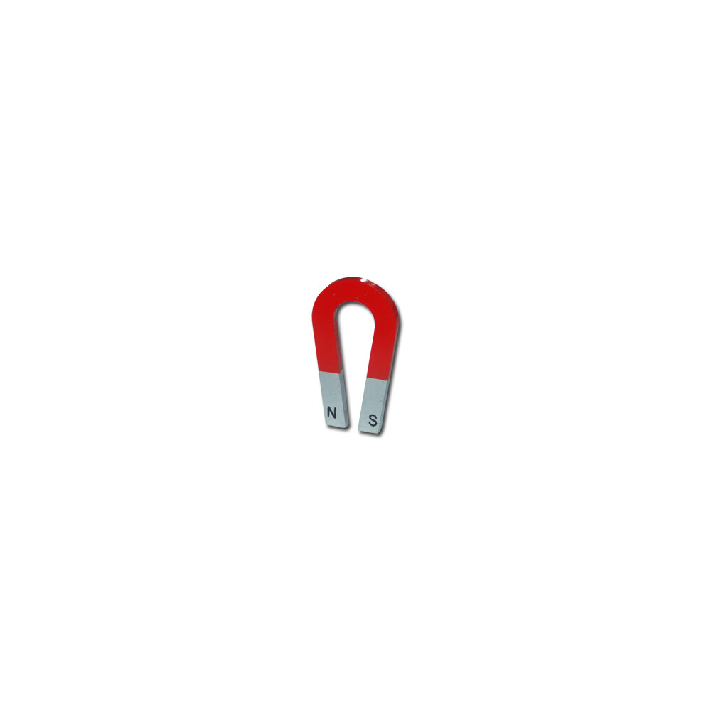 U-Shape magnet AlNiCo red / silver - 76,2 x 42 x 6,35 mm