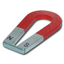 U-Shape magnet AlNiCo red / silver - 76,2 x 42 x 6,35 mm