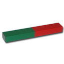 Quadermagnet AlNiCo Rot/Grün 100x15x10 mm