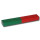 Block magnet AlNiCo red / green - 100 x 15 x 10 mm