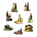 Magnetic pinboard Local wines 60x40 cm incl. 8 magnets