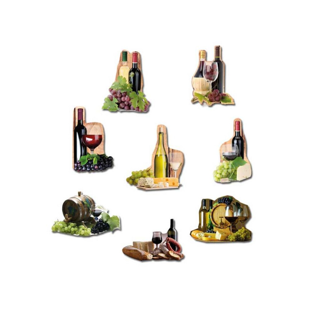 Pinboard Magnets Wine Set with 8 pcs.