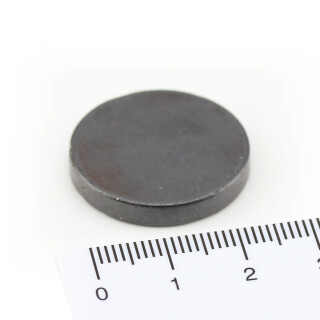 Hard ferrite Magnets Ø25x4 Y30BHT - 150 g -