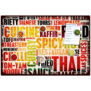 Magnetic pinboard Spicy Food 60x40 cm incl. 6 magnets