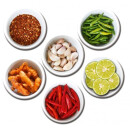 Magnetic pinboard Spicy Food 60x40 cm incl. 6 magnets