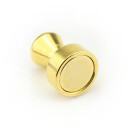 Memo magnet with steel case Ø 16 x 20 mm Neodymium GOLD - holds approx. 6 kg