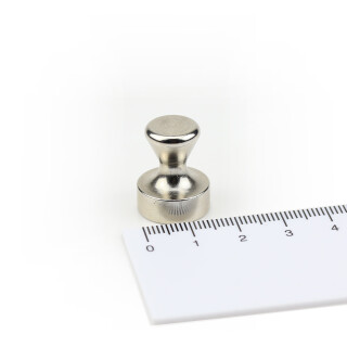 Memo magnet with steel case Ø 16 x 20 mm Neodymium - holds approx. 6 kg