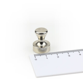Memo magnet with steel case Ø 16 x 20 mm Neodymium