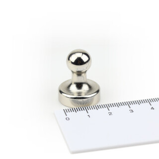 Memo magnet with steel case Ø 20 x 25 mm Neodymium - holds approx. 7,5 kg