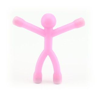 Flexman flexibel mit 4x Neodym Magnet Männchen verschiedene Farben! Pink