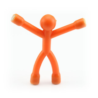 Flexman flexible Man with 4x Neodymium Magnets different colours! Orange
