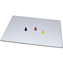 Ferrofolie Eisenfolie Selbstklebend Weiß glänzend / abwischbar DIN A5 148x210x0,8 mm