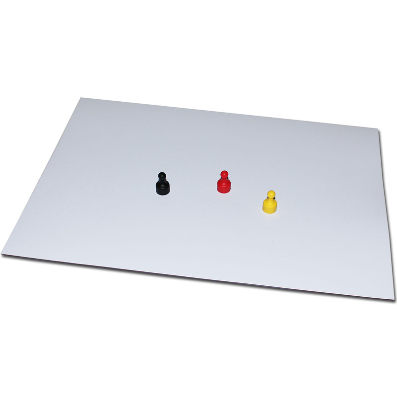 Ferro foil self-adhesive White glossy / wipeable 120x120x0,6 mm