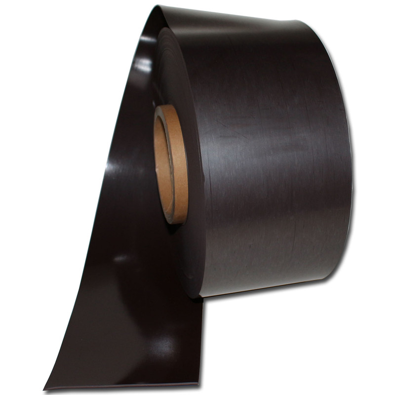 Magnetic tape Anisotropic 100mm x 0,9mm x rm. Plain Brown uncoated
