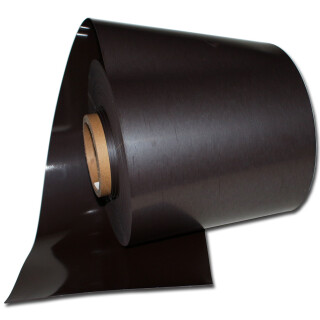 Magnetic tape Anisotropic 200mm x 0,9mm x rm. Plain Brown uncoated