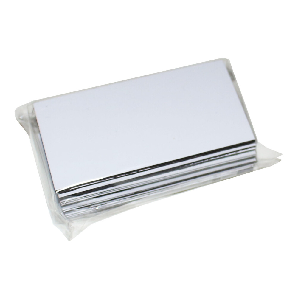 Magnetschilder Set 50 Stück - Weiße PVC-beschichtete Magnetetiketten 80x20mm