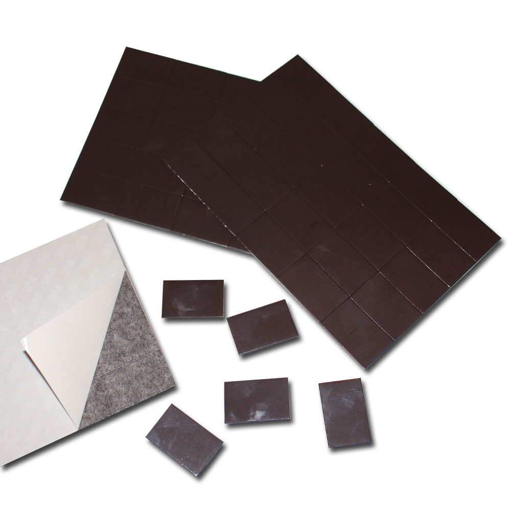 Magnetplttchen Magnetpunkte selbstklebend 30x20x0,9 mm