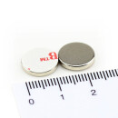 Neodymium Magnets Ø12x2 mm N40 - self-adhesive...