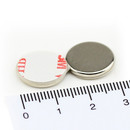 Neodymium Magnets Ø15x2 mm N40 - self-adhesive...