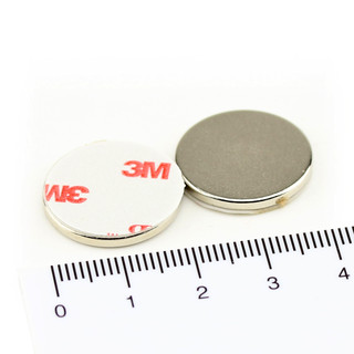 Neodymium Magnets Ø20x2 mm N40 - self-adhesive acrylic foam