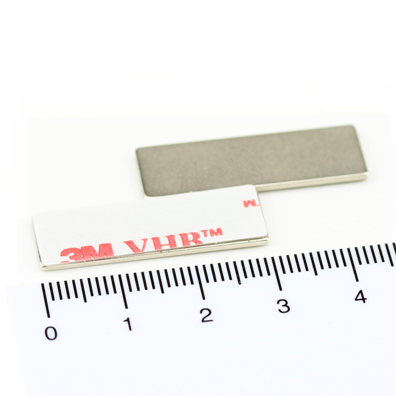 Neodymium Magnets 30x10x1 mm N40 - self-adhesive acrylic foam