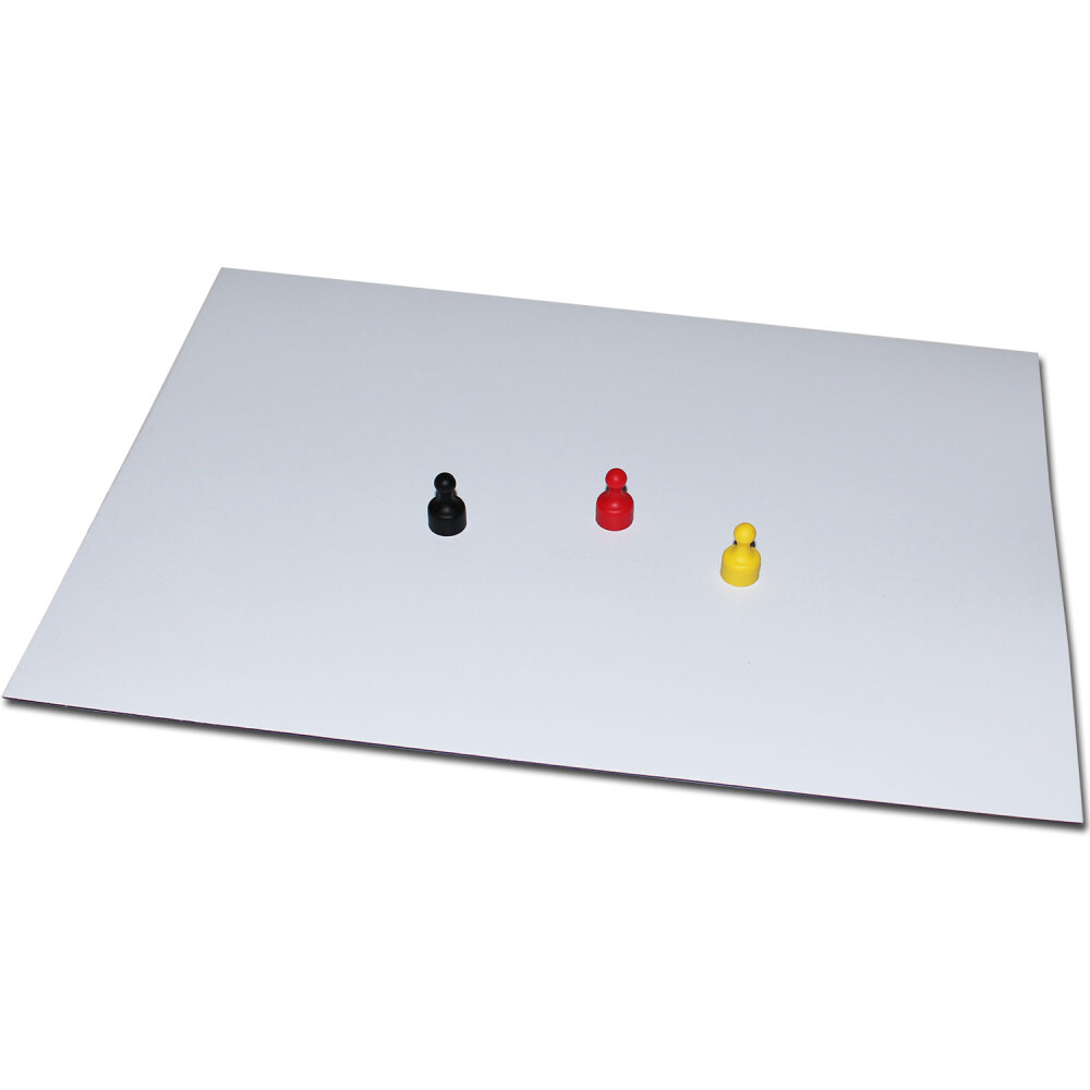 1 Neodym Mag Eisenfolie Ferrofolie Weiß selbstklebend 620mm x 1000mm x 0,6mm 