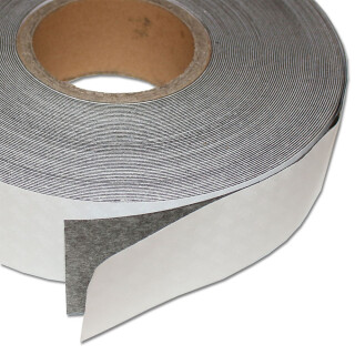 Ferro rubber steel tape self-adhesive White mat 50mm x 1,0mm x rm. writeable
