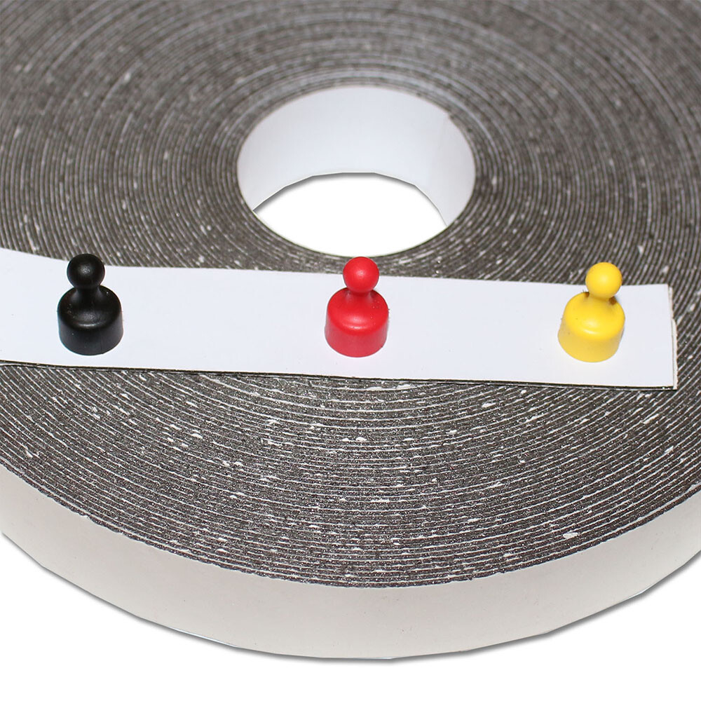 Ferroband Selbstklebend Wei matt 25mm x 0,6mm x lfm. Eisenfolie beschreibbar