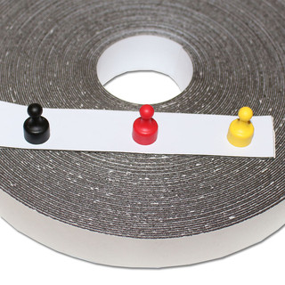 5 Meter x 25mm x 0,6mm Weiß Glänzend Ferroband selbstklebend Magnetband Magn