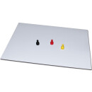 Ferrofolie Selbstklebend Wei glnzend 297x210x0,4 mm DIN A4 Eisenfolie beschreibbar